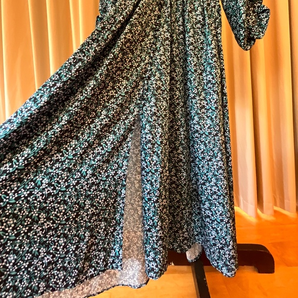 Lela Rose Black Floral Maxi Dres - Picture 3 of 11